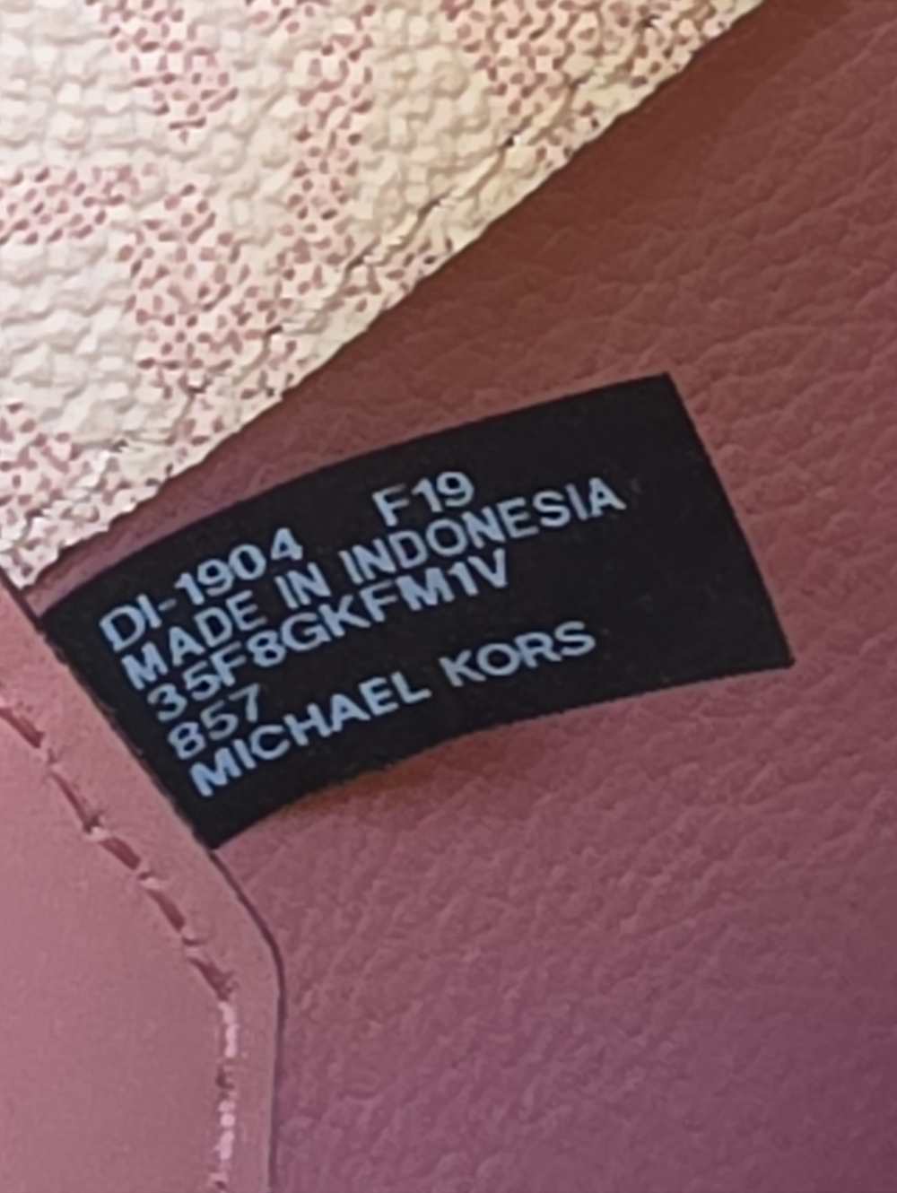 Michael Kors Kimberly Small Logo Pink Bucket Crossbody - Picture 6 of 7